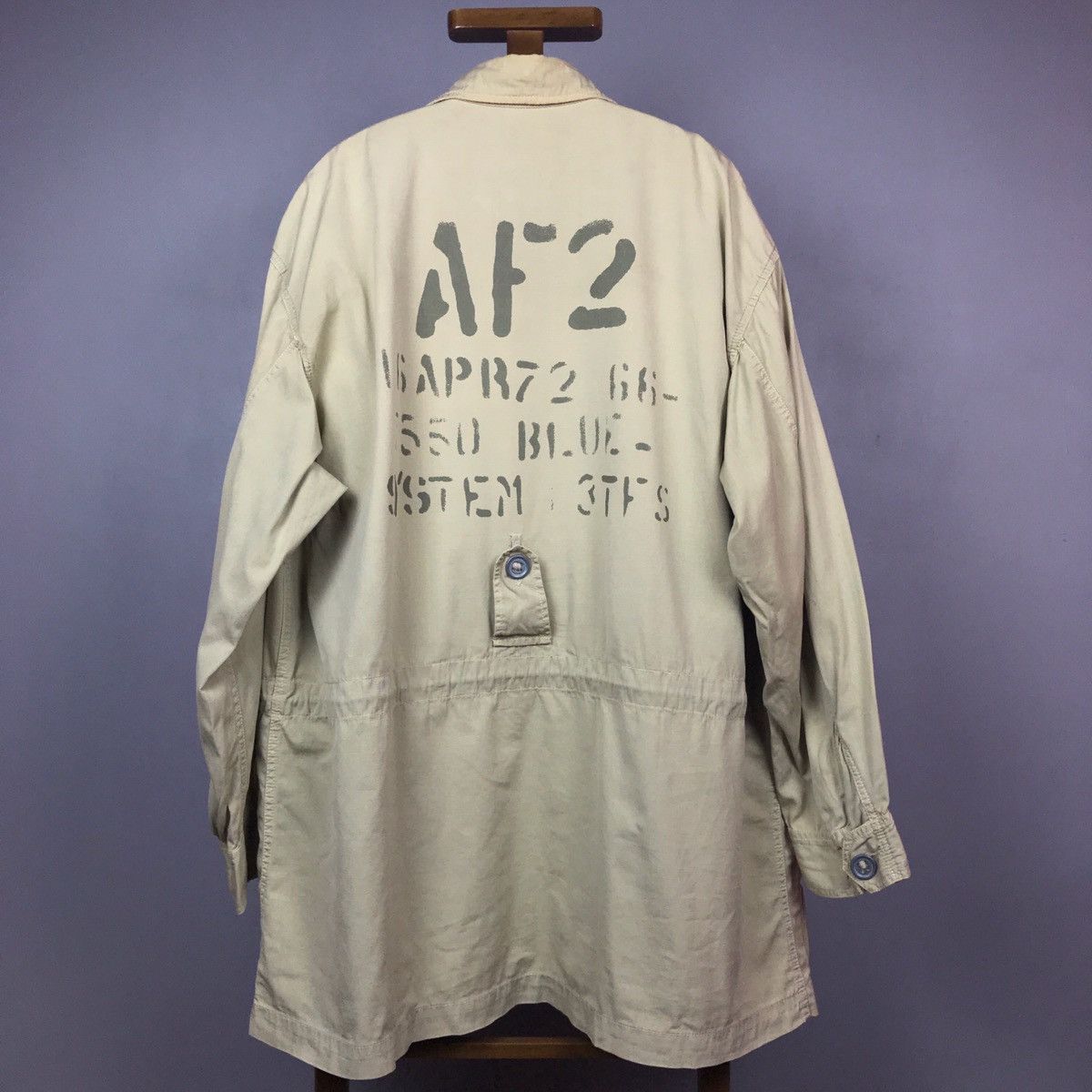 Designer × Vintage Blue System Slant Multi Pocket Military Parka Size US M / EU 48-50 / 2 - 4 Thumbnail