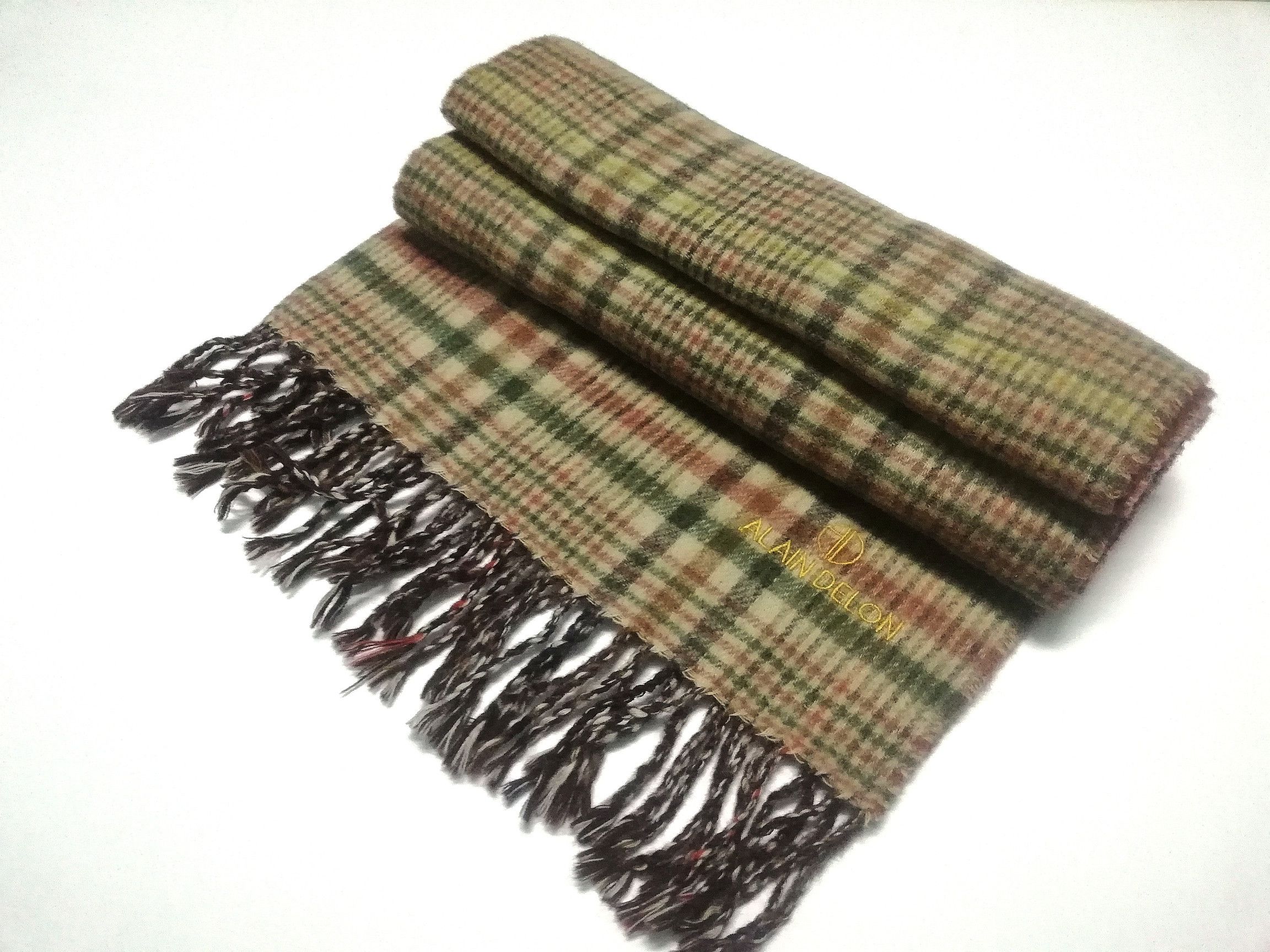 Designer ALAIN DELON Wool Scarf/Bandana Dress Style Size ONE SIZE - 6 Thumbnail