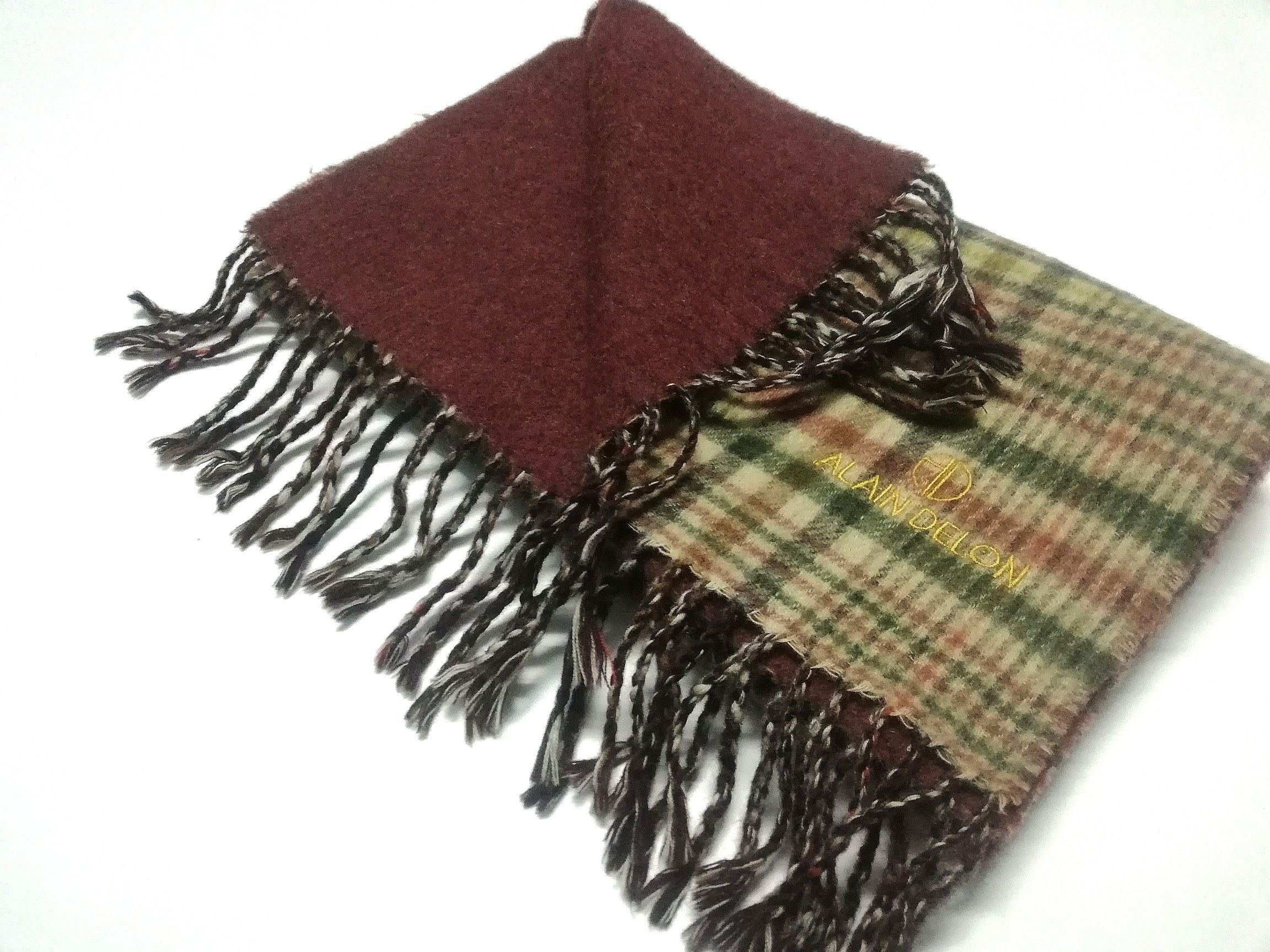 Designer ALAIN DELON Wool Scarf/Bandana Dress Style Size ONE SIZE - 7 Thumbnail