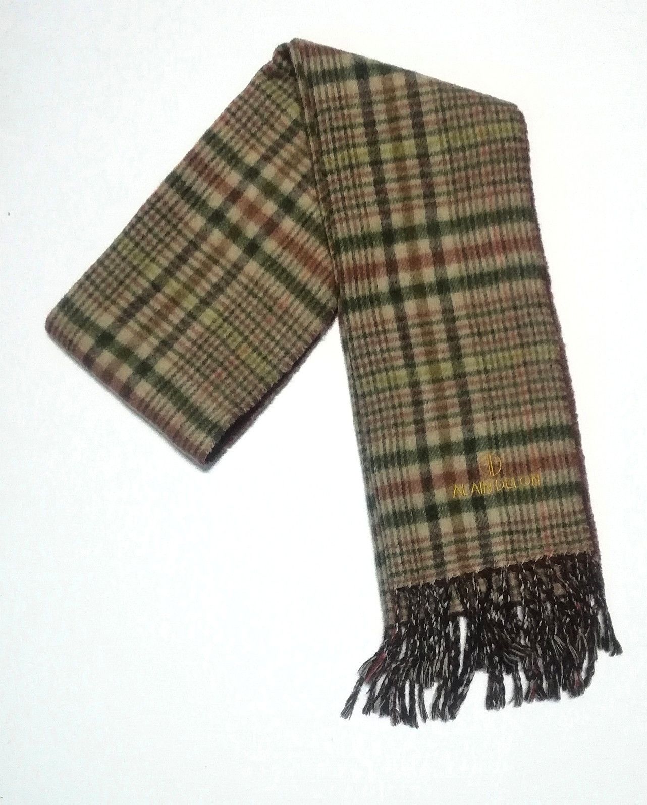 Designer ALAIN DELON Wool Scarf/Bandana Dress Style Size ONE SIZE - 4 Thumbnail