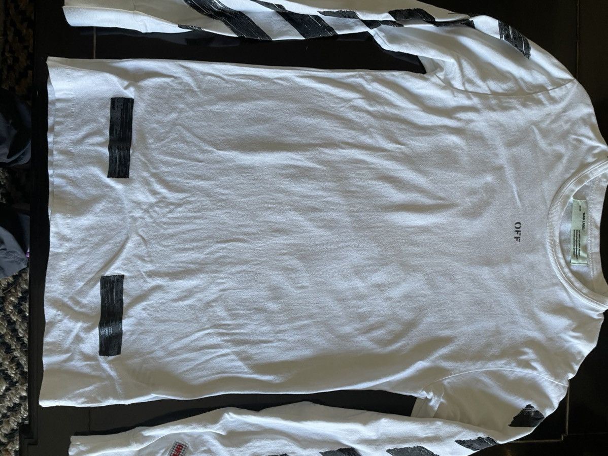 Off-White Off white diagonal brushed tee Size US S / EU 44-46 / 1 - 8 Thumbnail