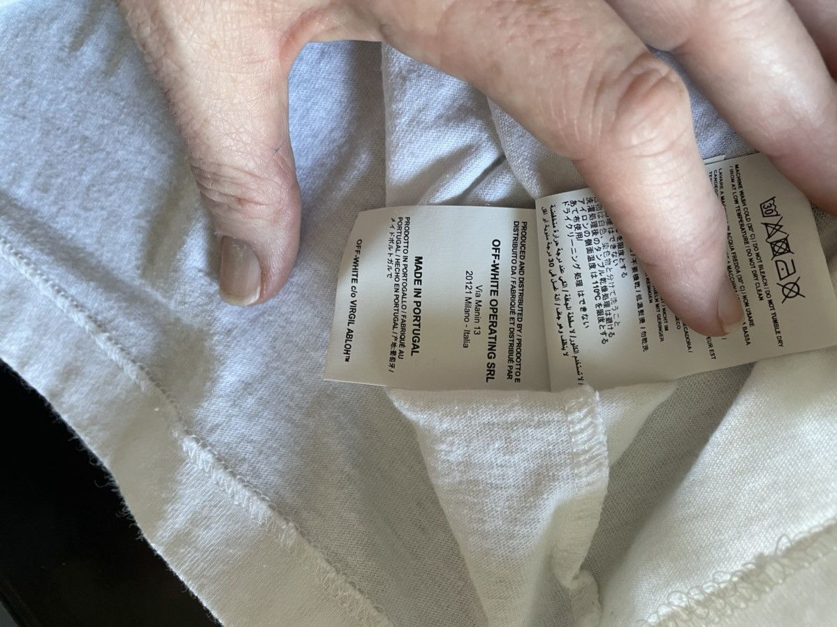 Off-White Off white diagonal brushed tee Size US S / EU 44-46 / 1 - 4 Thumbnail