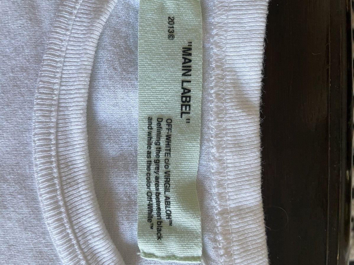 Off-White Off white diagonal brushed tee Size US S / EU 44-46 / 1 - 7 Thumbnail