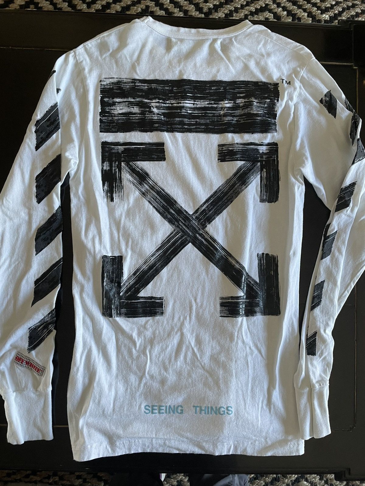 Off-White Off white diagonal brushed tee Size US S / EU 44-46 / 1 - 1 Thumbnail