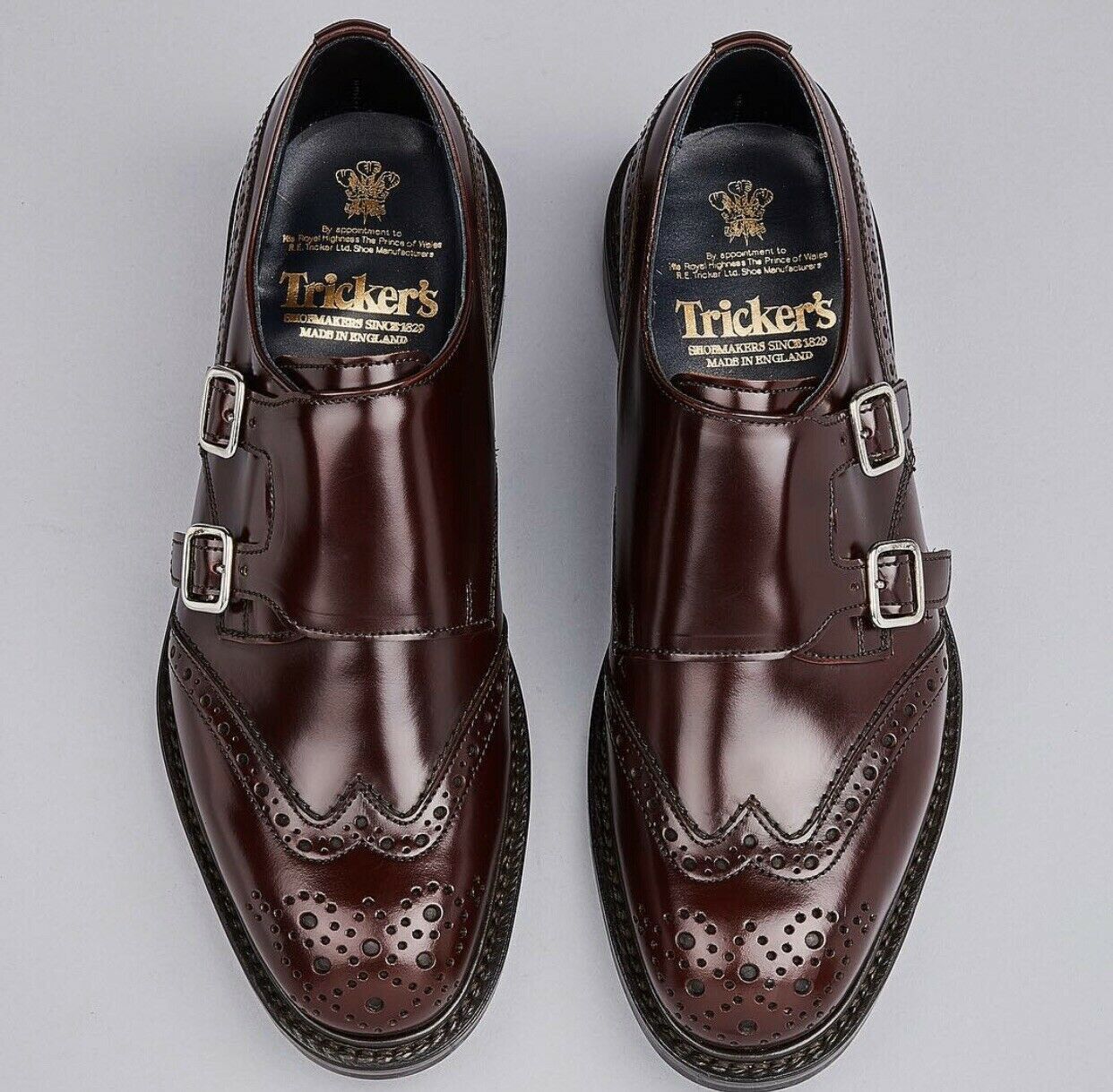 Trickers TRICKER'S MORGAN BURGUNDY Double Monk Strap | Grailed