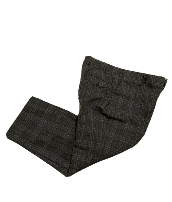 Billy Reid 495 Billy Reid Leighton Wool Plaid Dress Trouser Pants