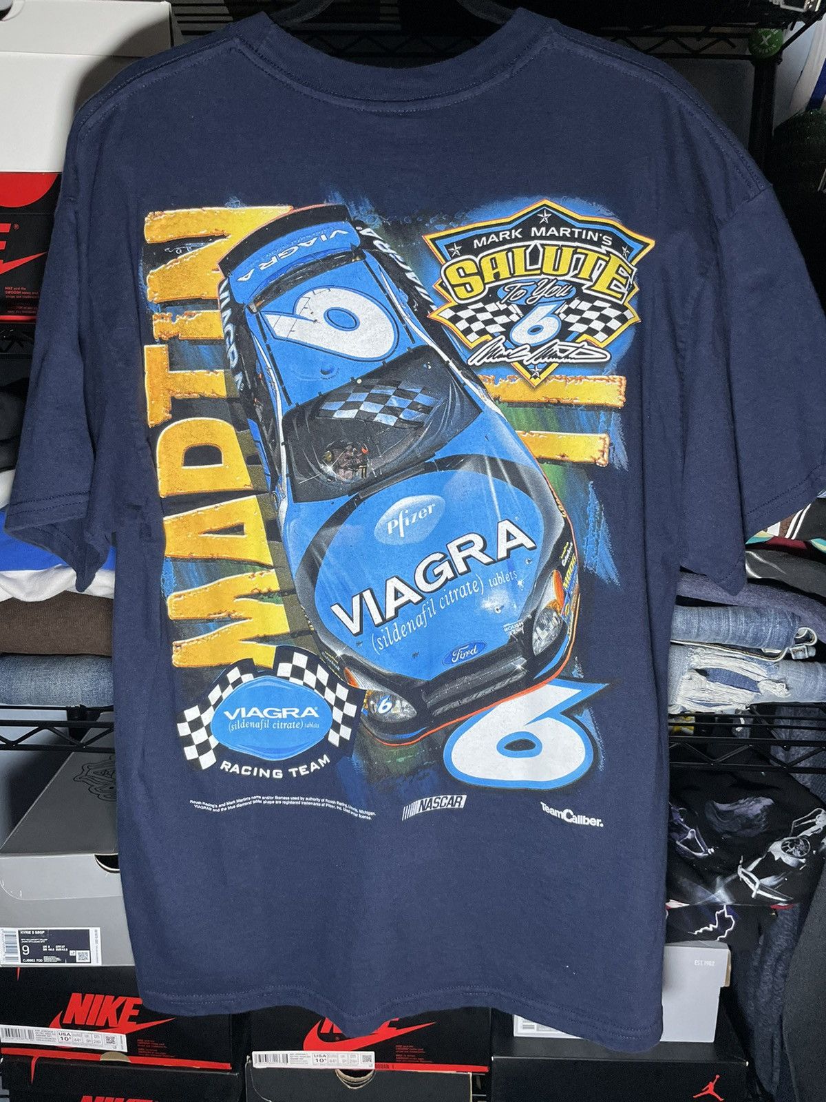 NASCAR × Vintage Vintage Nascar Mike Martin Tee Size US XL / EU 56 / 4 - 3 Thumbnail