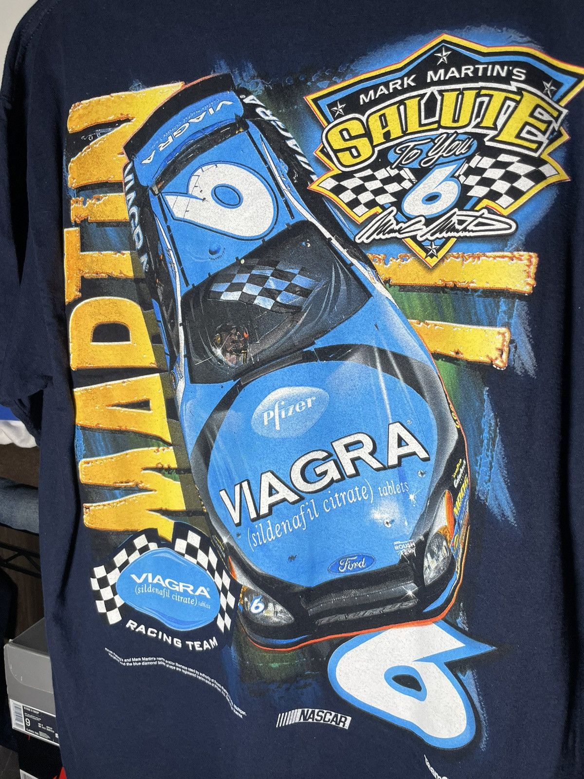 NASCAR × Vintage Vintage Nascar Mike Martin Tee Size US XL / EU 56 / 4 - 4 Thumbnail