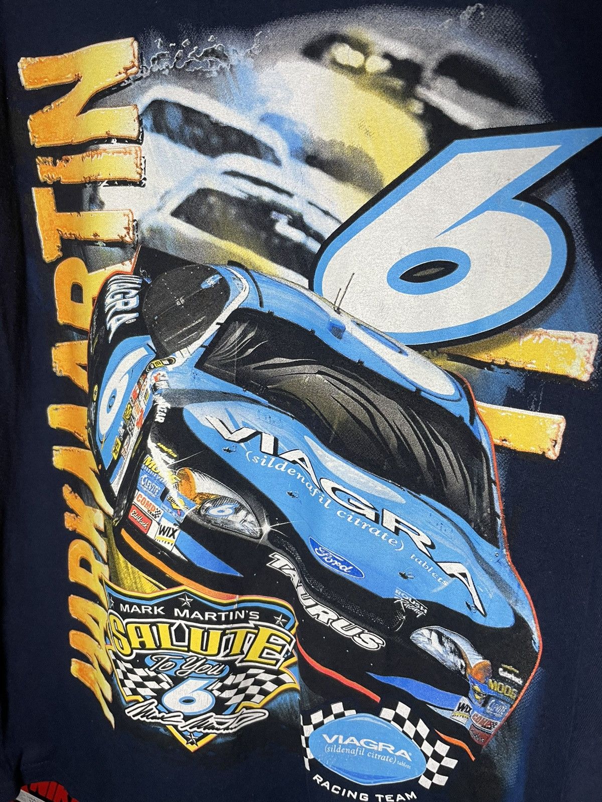 NASCAR × Vintage Vintage Nascar Mike Martin Tee Size US XL / EU 56 / 4 - 2 Thumbnail