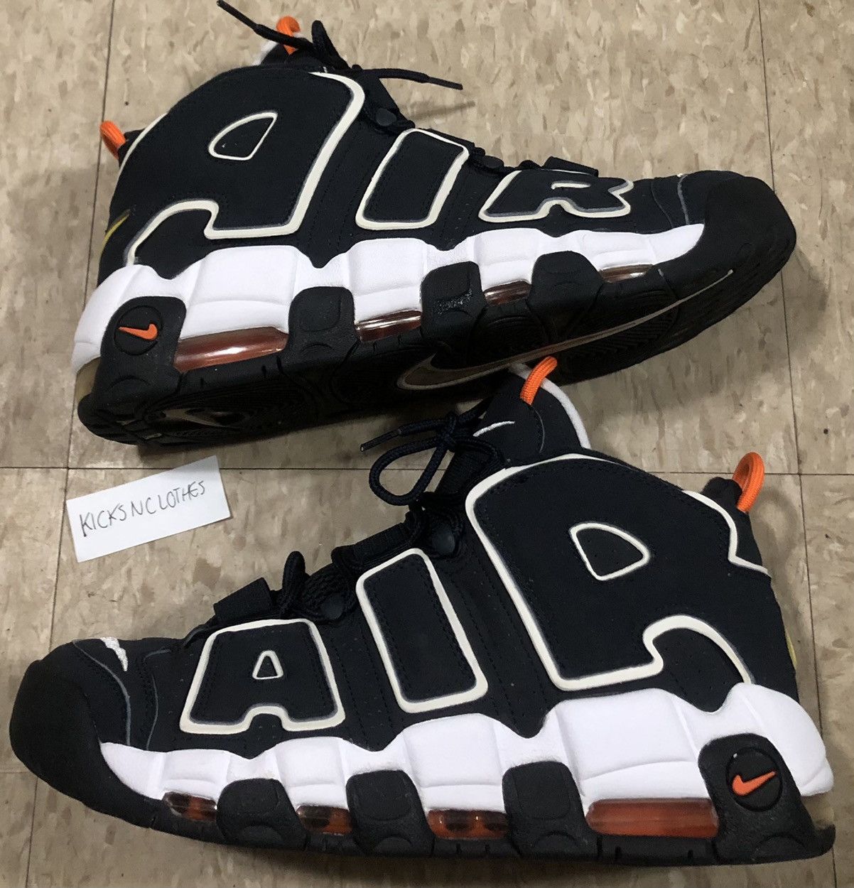 Nike Nike Air More Uptempo Dark Obsidian white sz 8.5 Grailed