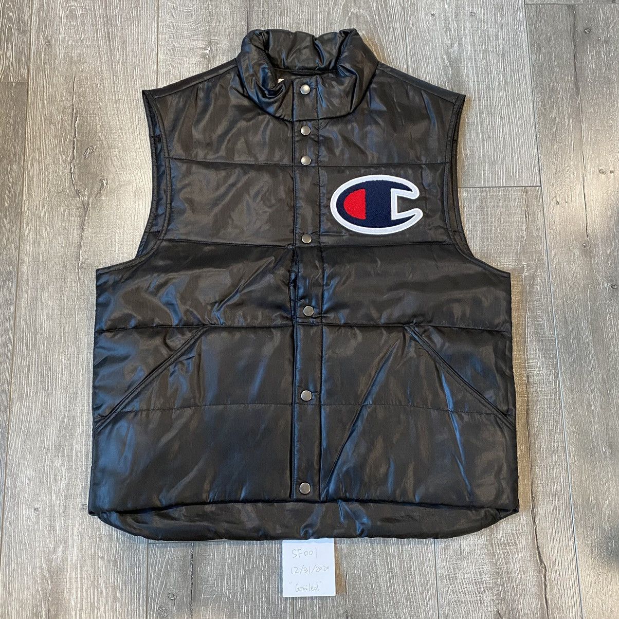 Champion Supreme SS17 Supreme Champion Puffy Vest Black Size L Grailed