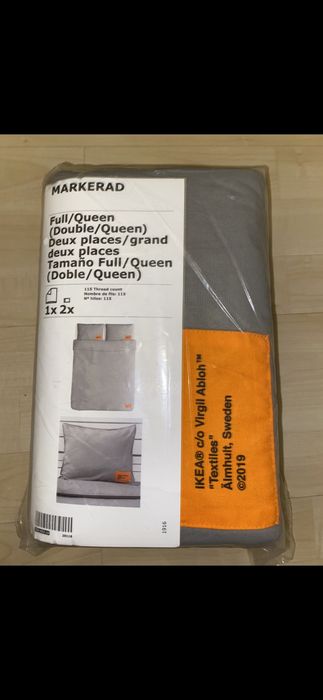 Ikea Virgil Abloh x IKEA MARKERAD Off White Bedding (Full Queen)