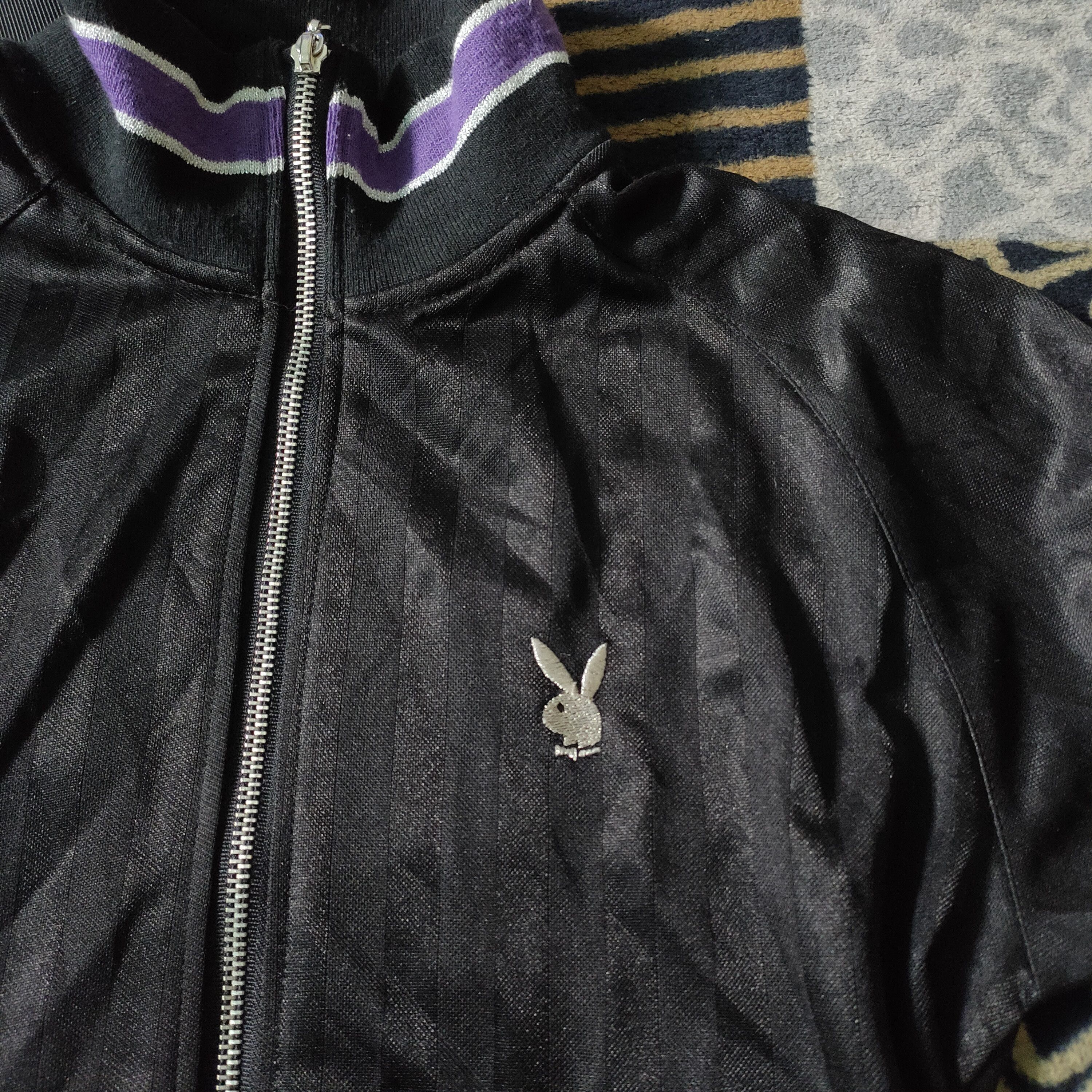 Playboy playboy sweater zipper jacket big logo stripes jacket Size US M / EU 48-50 / 2 - 4 Thumbnail