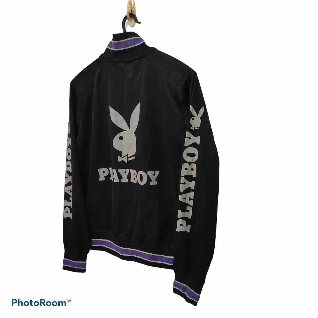 Playboy playboy sweater zipper jacket big logo stripes jacket Size US M / EU 48-50 / 2 - 3 Thumbnail