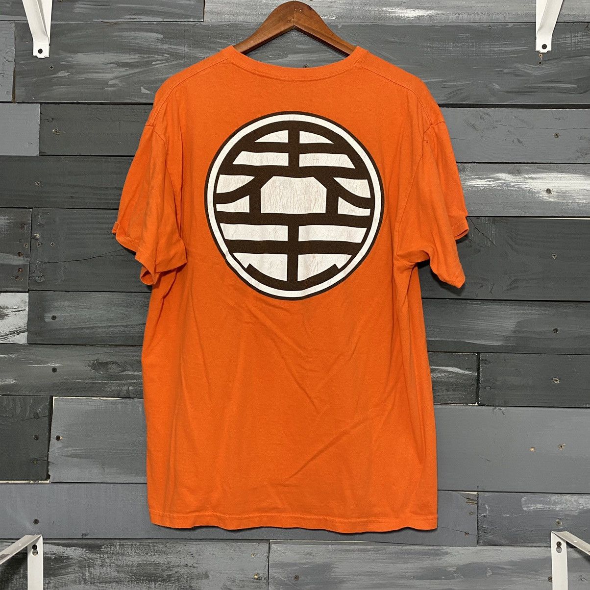 image of Vintage Dragon Ball Z Anime Shirt Y2K in Orange, Men's (Size XL)