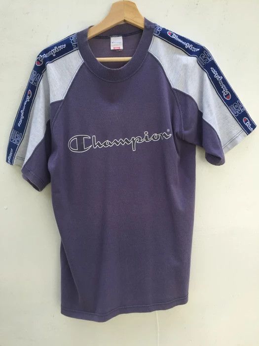 Champion Vintage 90s Champion U.S.A Side Tape T shirt Size US S / EU 44-46 / 1 - 4 Thumbnail