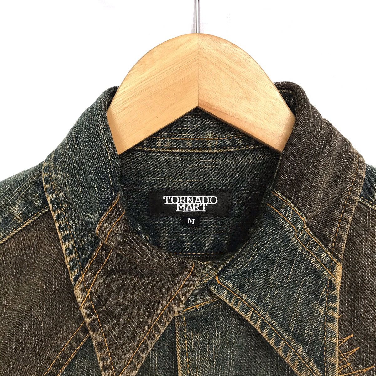 Japanese Brand × Tornado Mart Japanese Brand Tornado Mart patchwork jeans jacket Size US M / EU 48-50 / 2 - 5 Thumbnail