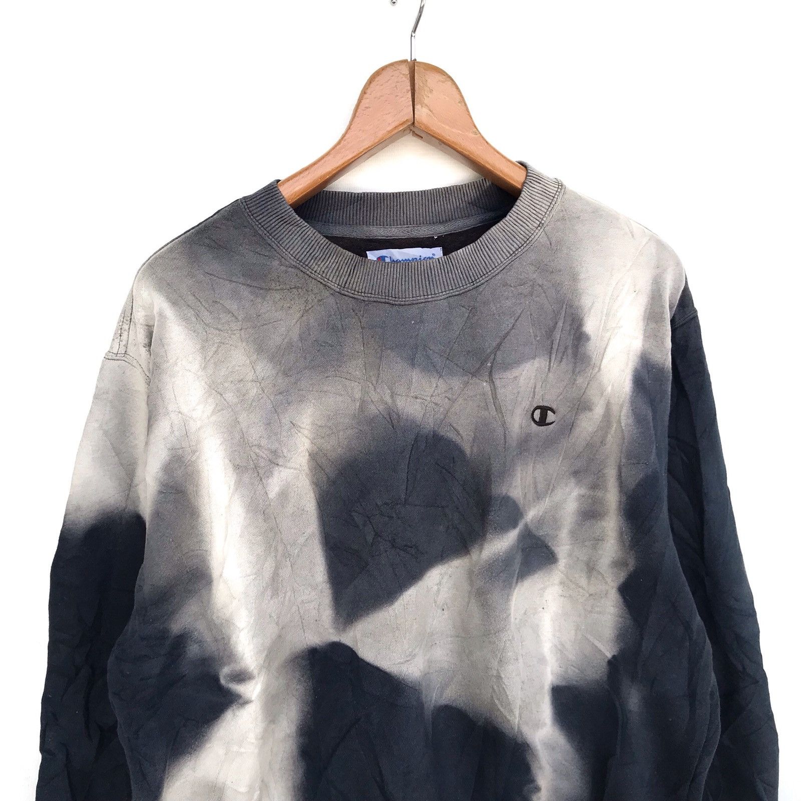 Champion × Vintage Vintage Champion Acid Wash Sweatshirt Size US L / EU 52-54 / 3 - 3 Thumbnail