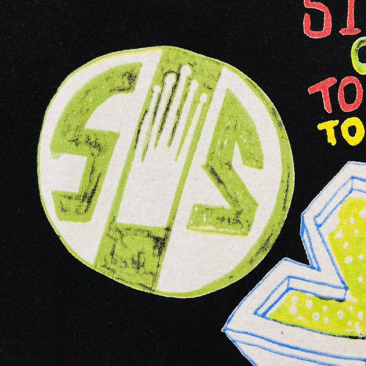Stussy STUSSY GRAFFITI OVERPRINTED VINTAGE VERY RARE TEE - № 343 Size US M / EU 48-50 / 2 - 7 Thumbnail