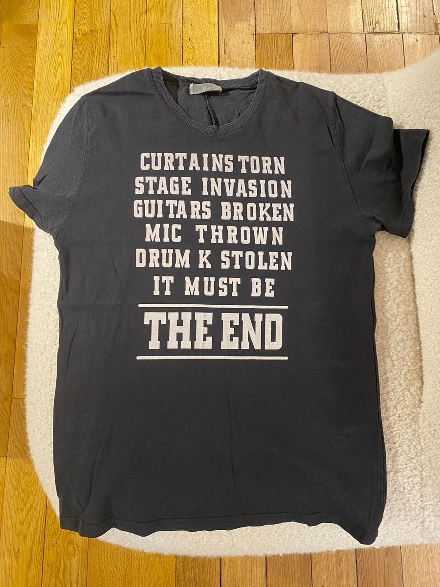 Dior Dior homme x Hedi slimane 2005 AW printed t-shirt | Grailed