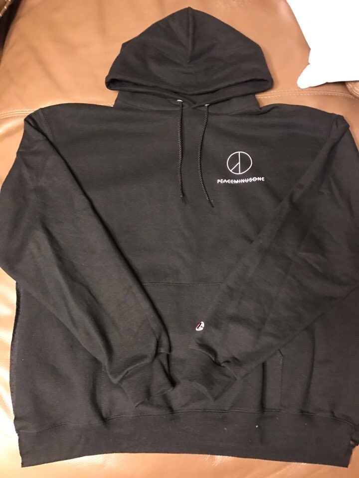 PEACEMINUSONE Champion パーカー ブラック Champion × peaceminusone Peaceminusone reform hoodie handmade