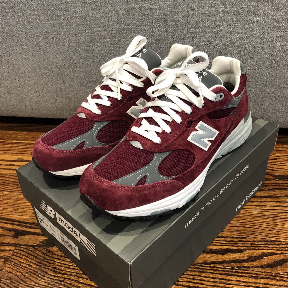 New Balance New Balance 993 Burgundy MR993BU US 10.5 Worn Once Grailed