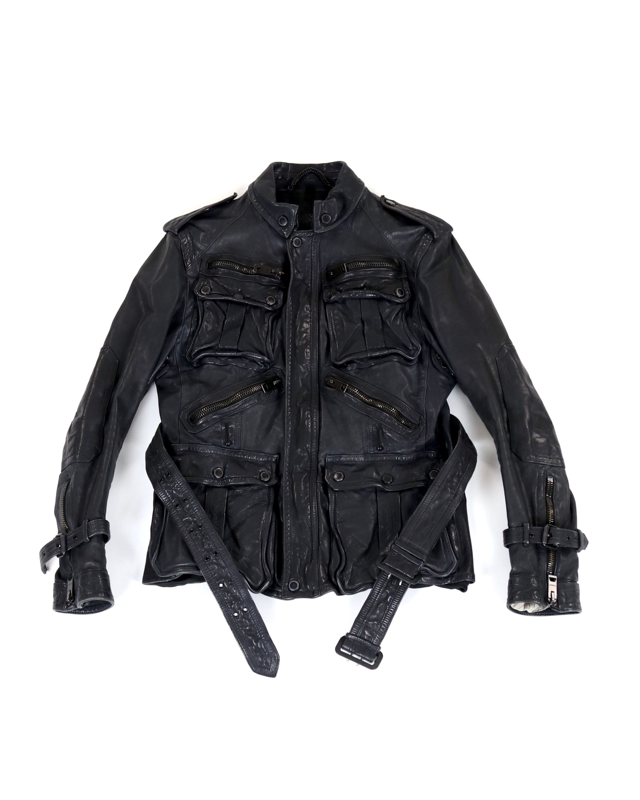 S/S 11 Leather Cargo Jacket