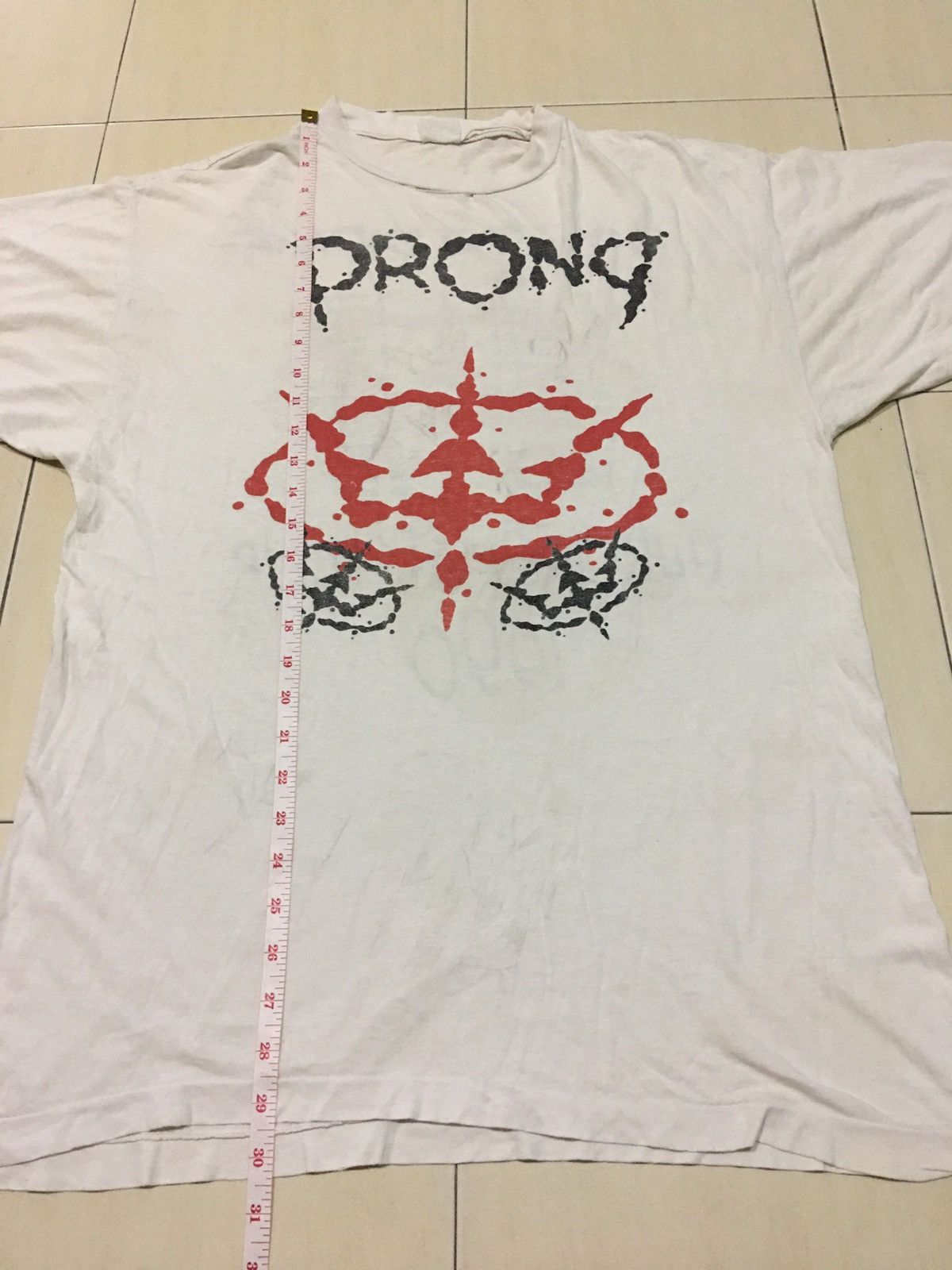 Band Tees Rare Vintage Prong distressed european tour 90 thrash shirt Size US L / EU 52-54 / 3 - 12 Thumbnail