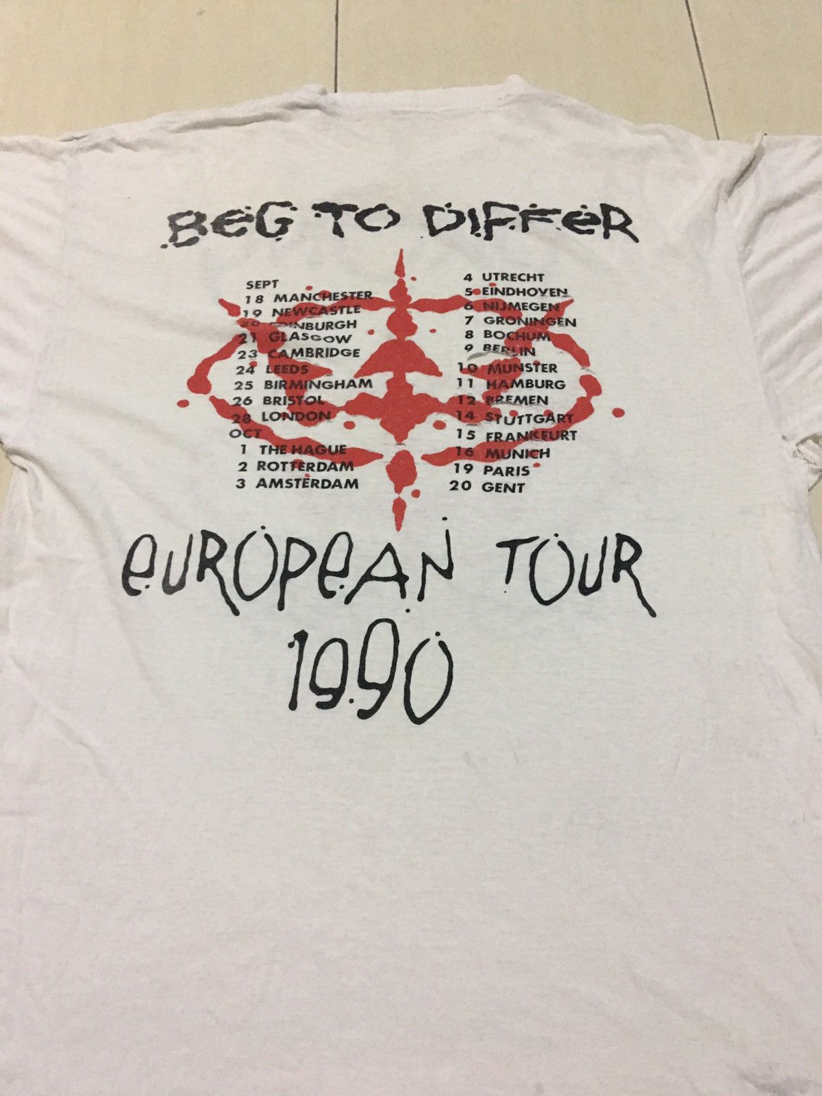Band Tees Rare Vintage Prong distressed european tour 90 thrash shirt Size US L / EU 52-54 / 3 - 5 Thumbnail