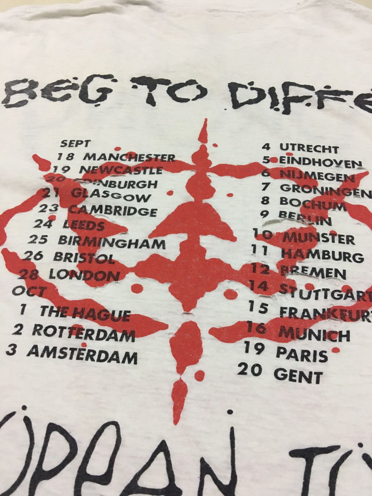 Band Tees Rare Vintage Prong distressed european tour 90 thrash shirt Size US L / EU 52-54 / 3 - 7 Thumbnail