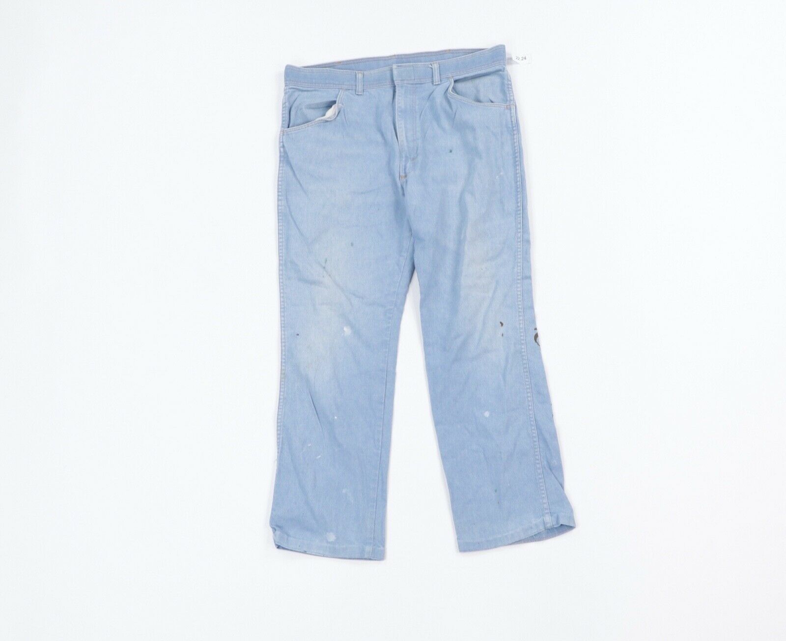 Vintage Vintage 80s Wrangler Thrashed Bootcut Denim Jeans Blue 36 Size US 36 / EU 52 - 1 Preview
