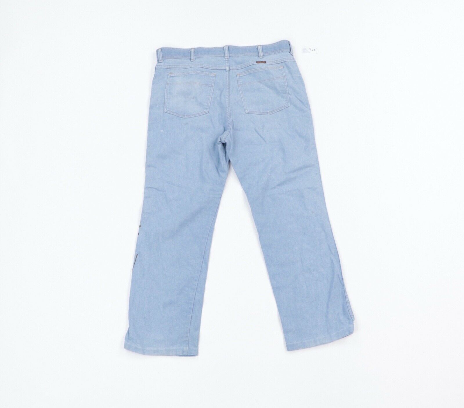 Vintage Vintage 80s Wrangler Thrashed Bootcut Denim Jeans Blue 36 Size US 36 / EU 52 - 7 Thumbnail