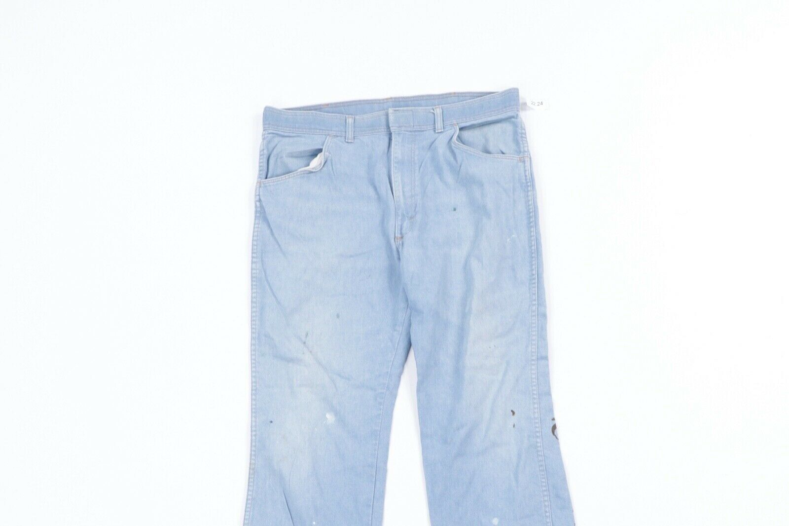 Vintage Vintage 80s Wrangler Thrashed Bootcut Denim Jeans Blue 36 Size US 36 / EU 52 - 2 Preview