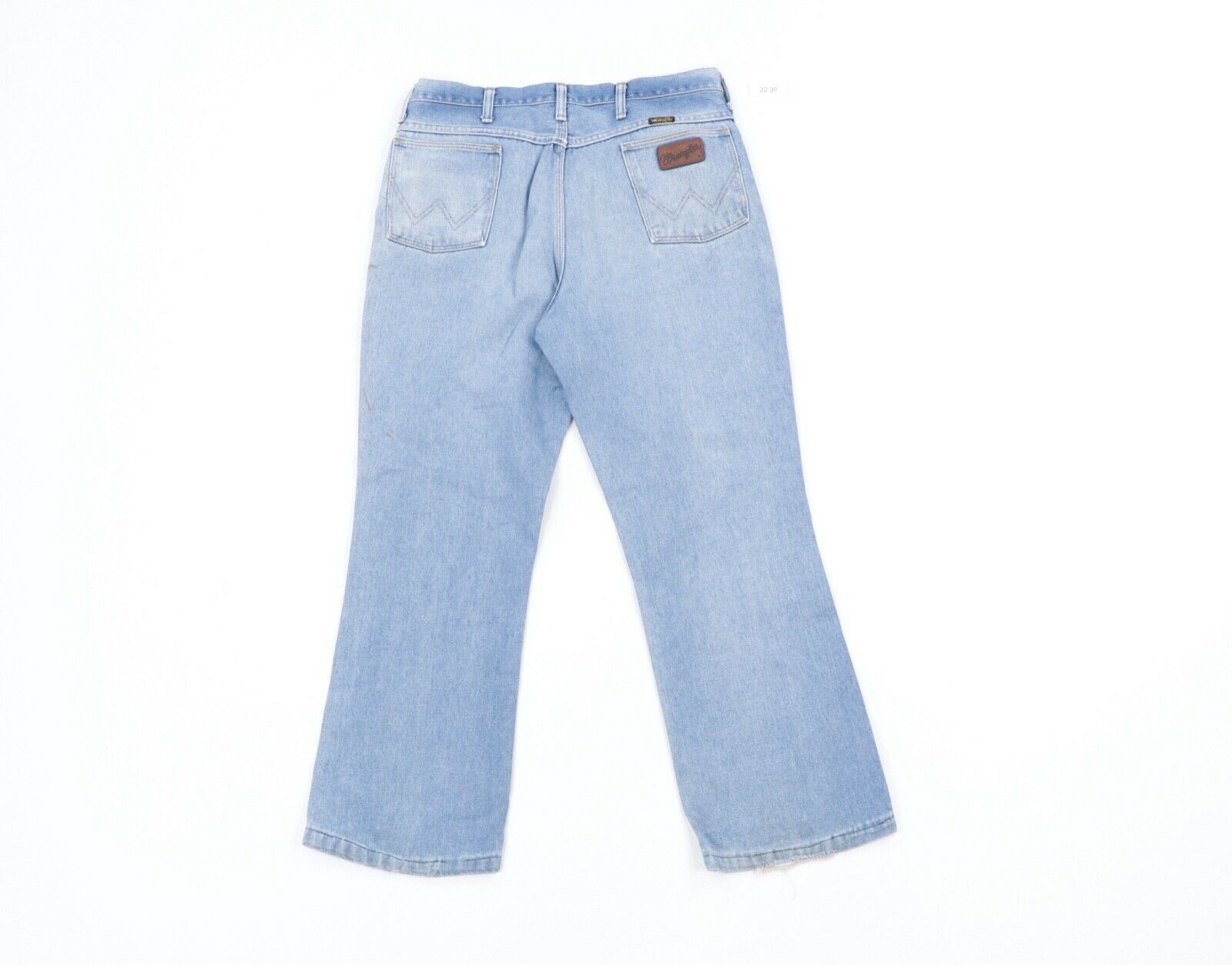 Vintage Vintage 80s Wrangler Bootcut Thrashed Jeans Blue 34x28 Size US 34 / EU 50 - 6 Thumbnail