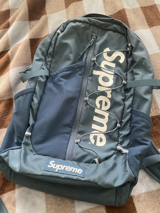 Supreme ss17 backpack on sale teal