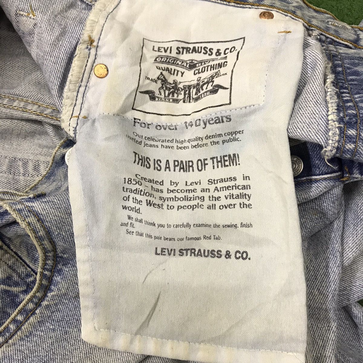 Levi's Vintage 90s Levis 501 Denim Jeans For over 140year Size US 32 / EU 48 - 22 Thumbnail