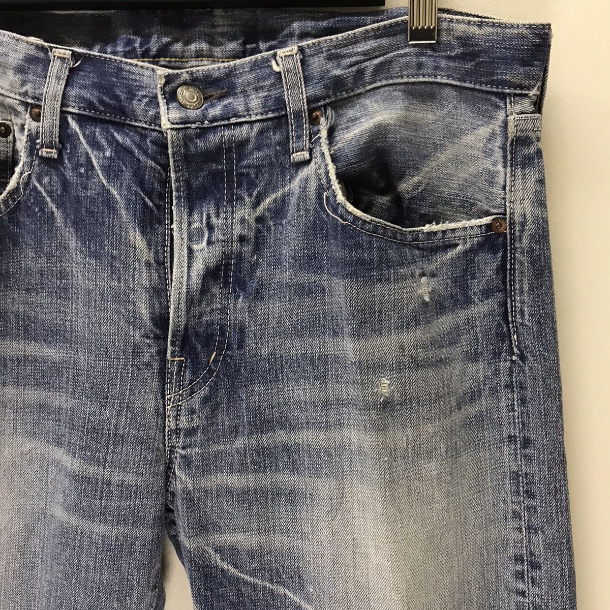 Spellbound Vintage 90s Spellbound Distressed Denim Made in Japan Size US 33 - 5 Thumbnail