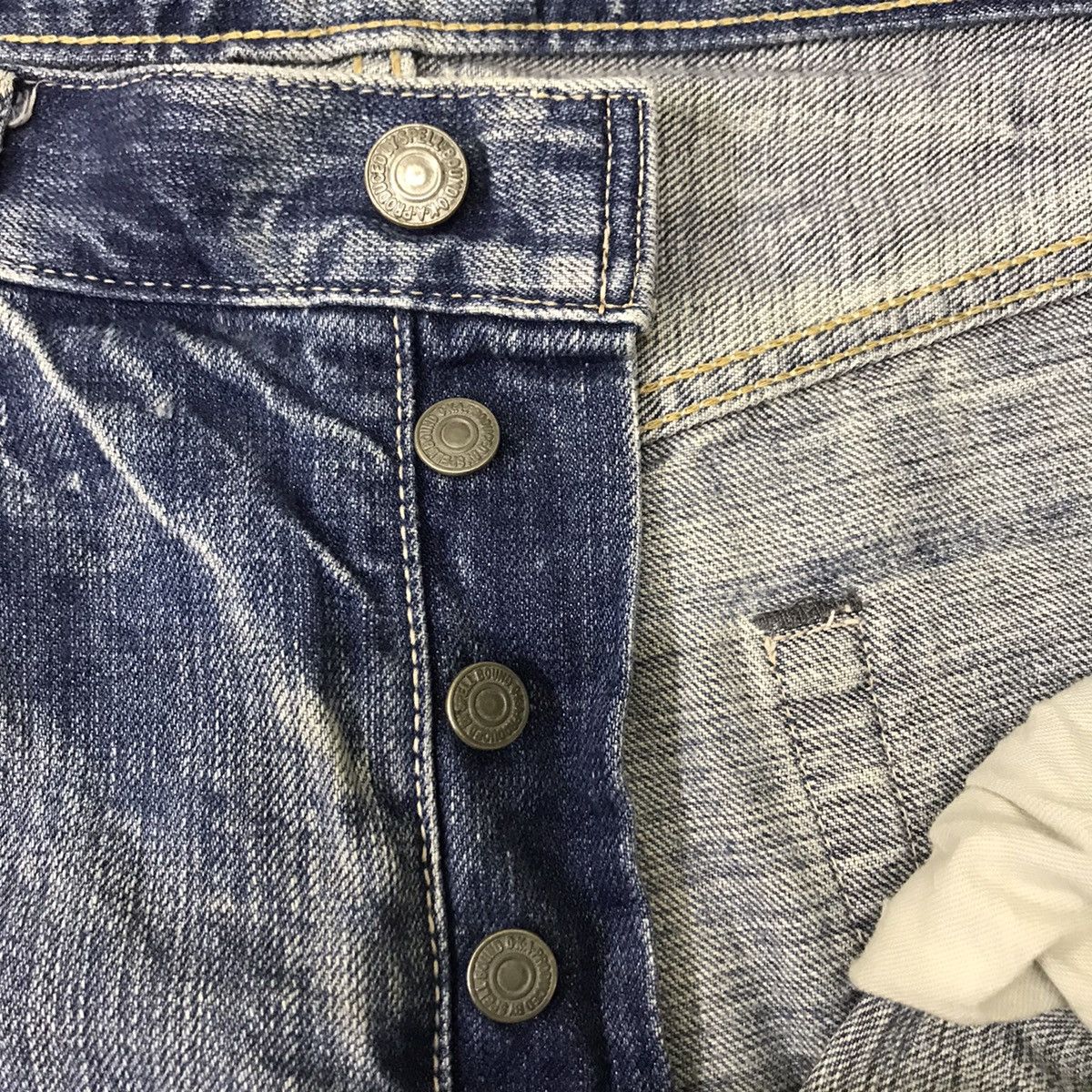 Spellbound Vintage 90s Spellbound Distressed Denim Made in Japan Size US 33 - 19 Thumbnail