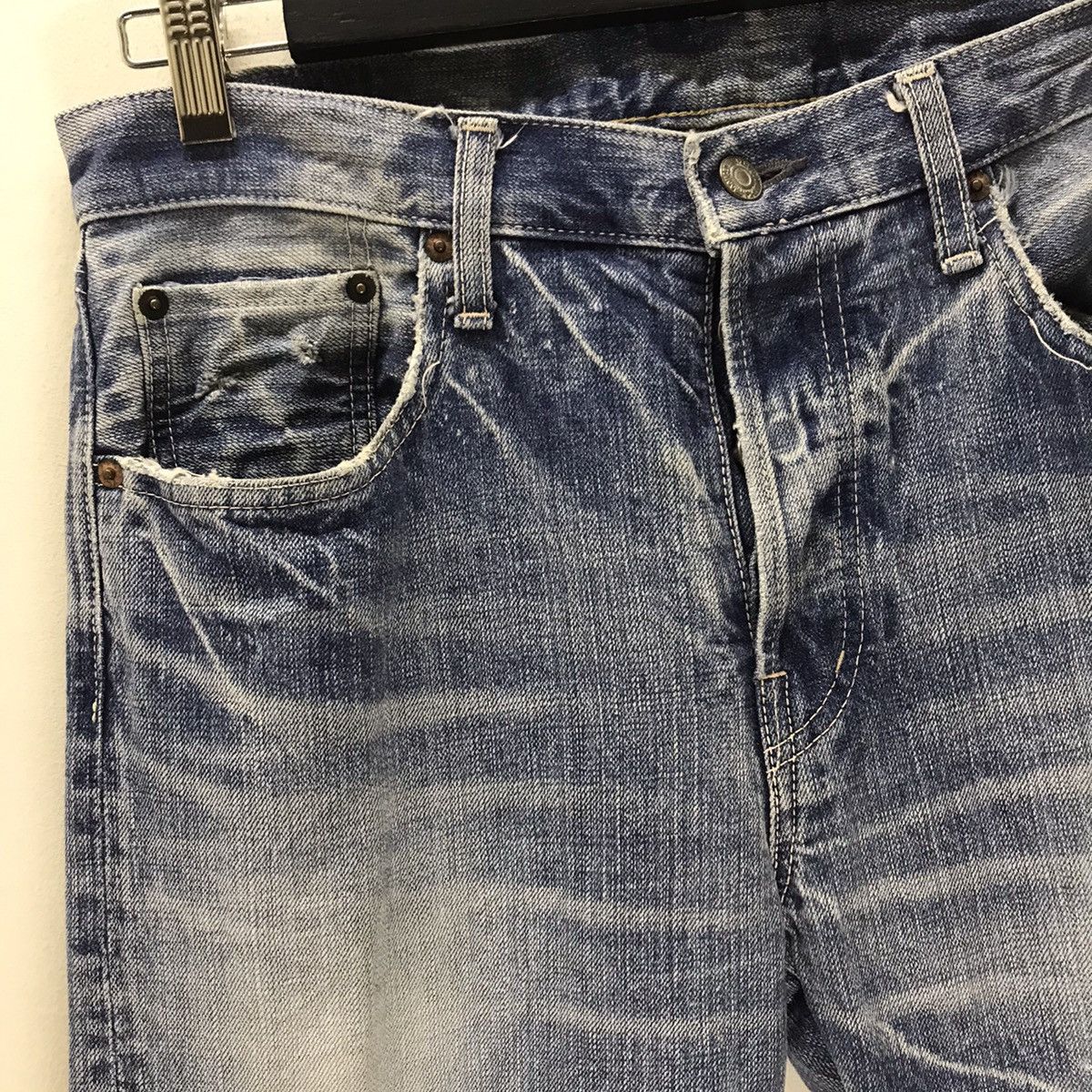 Spellbound Vintage 90s Spellbound Distressed Denim Made in Japan Size US 33 - 4 Thumbnail