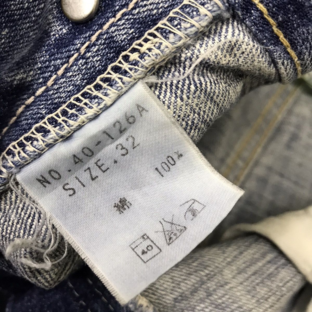 Spellbound Vintage 90s Spellbound Distressed Denim Made in Japan Size US 33 - 21 Thumbnail