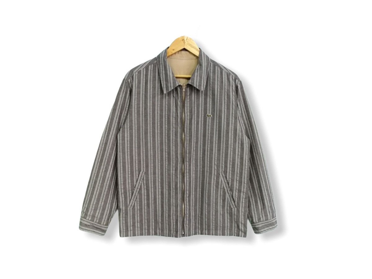 Lacoste LACOSTE STRIPE REVERSIBLE JACKET Size US L / EU 52-54 / 3 - 1 Thumbnail
