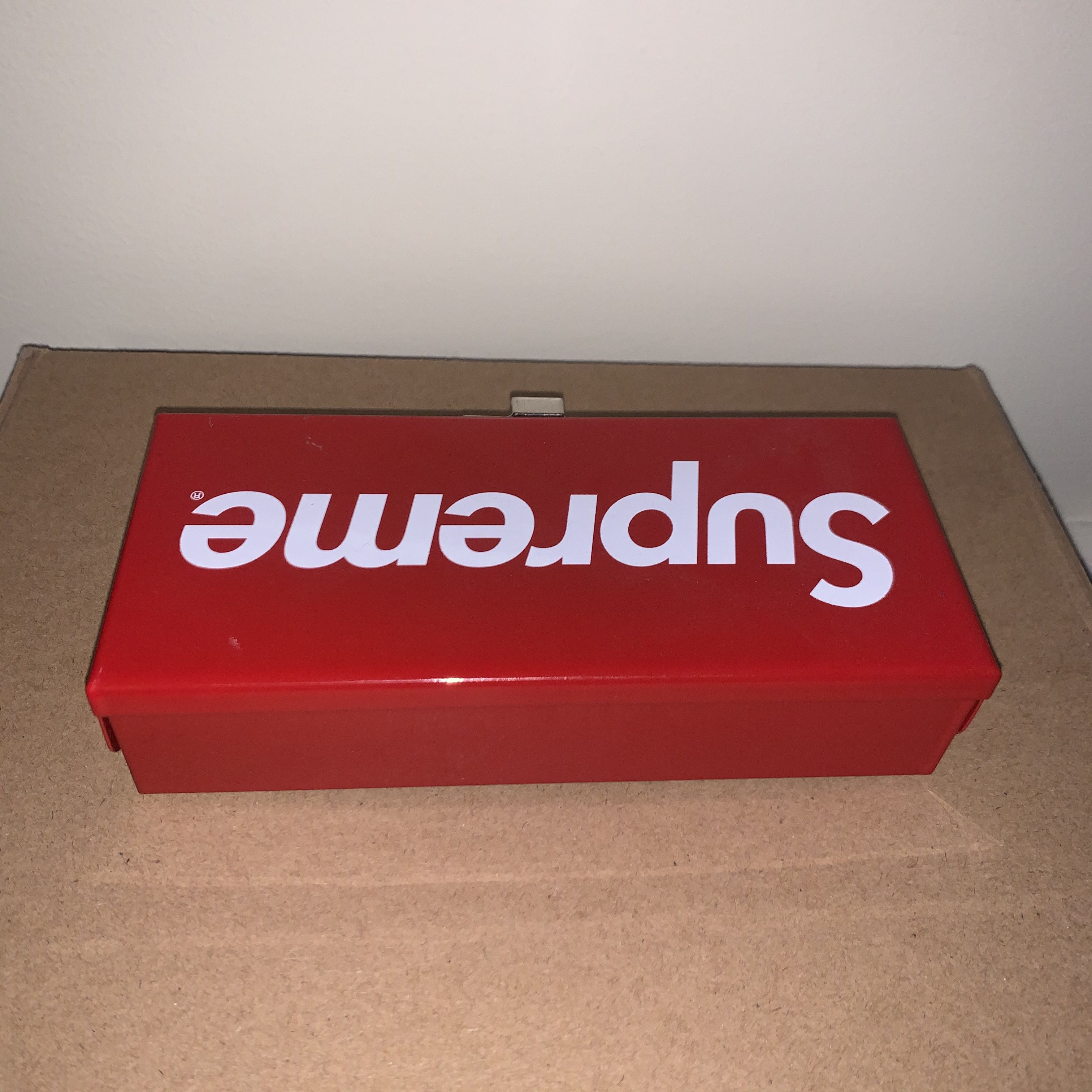 (2) Supreme Large metal Storage box outlet ss17