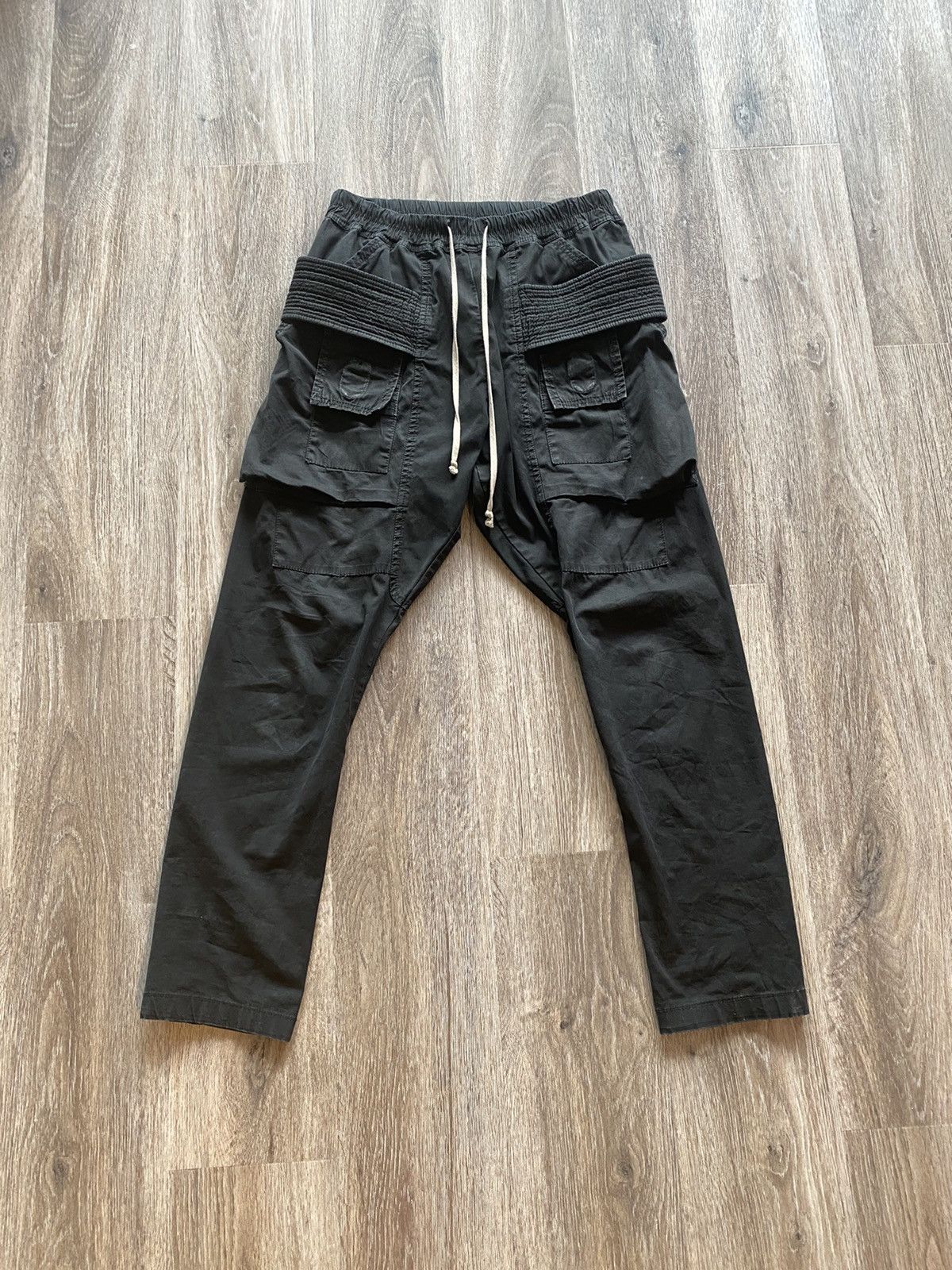 Rick Owens × Rick Owens Drkshdw 2012 *SIZE XS* Rick Owens Black Creatch  Cargos | Grailed