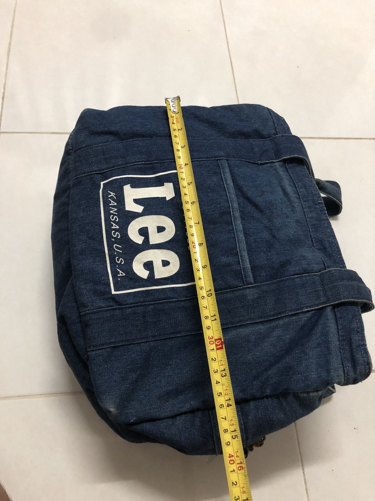 Lee × Vintage Vintage Lee Denim Tote Sling Bag Size ONE SIZE - 8 Thumbnail
