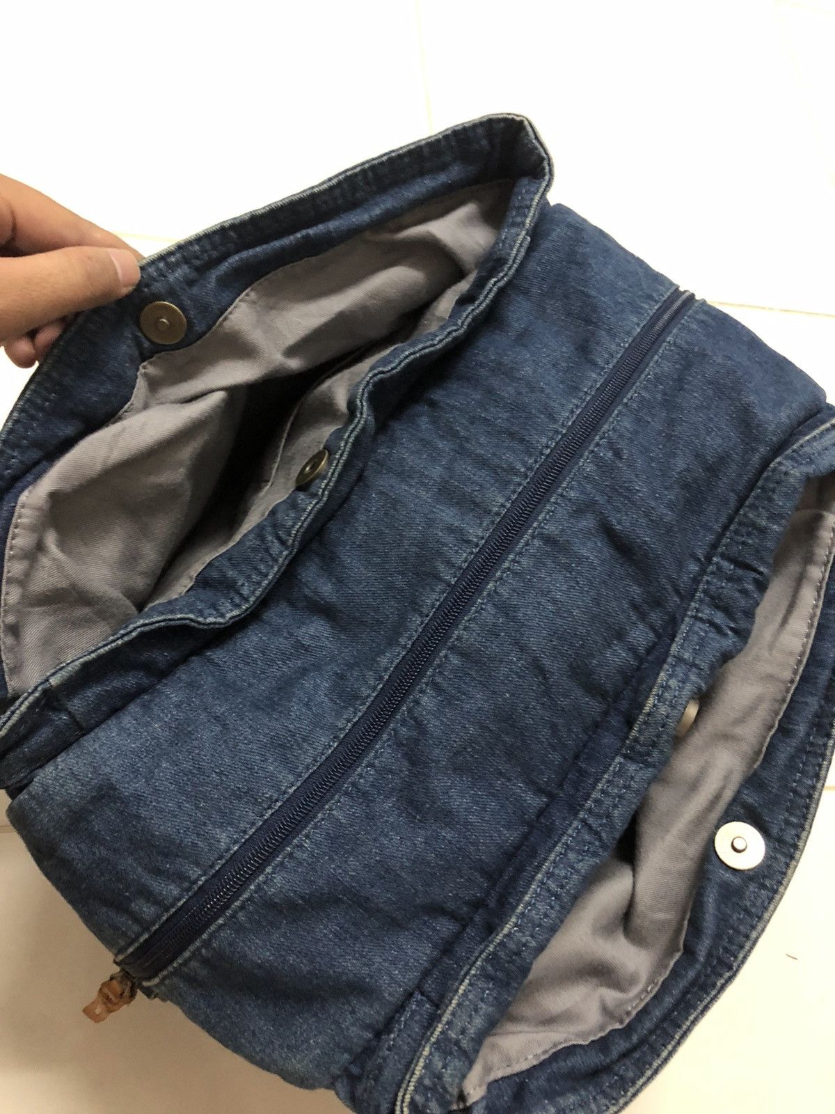 Lee × Vintage Vintage Lee Denim Tote Sling Bag Size ONE SIZE - 5 Thumbnail
