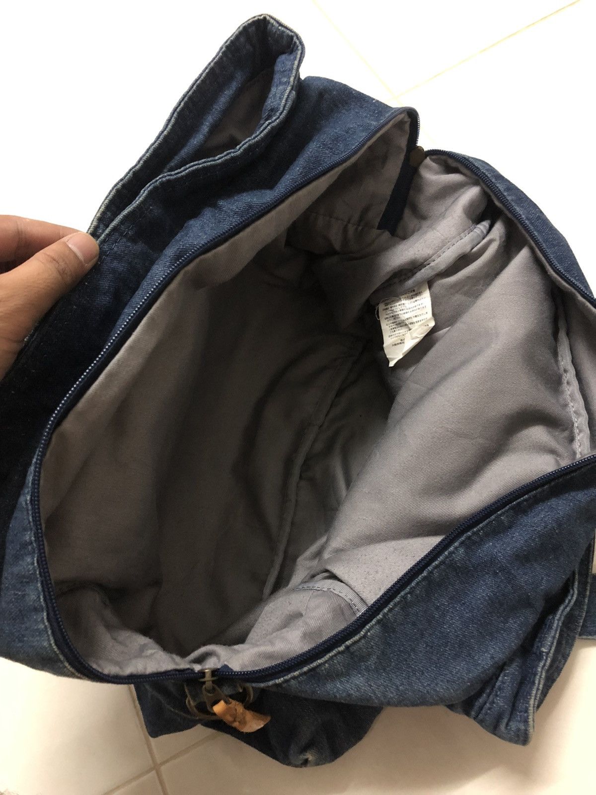 Lee × Vintage Vintage Lee Denim Tote Sling Bag Size ONE SIZE - 10 Thumbnail