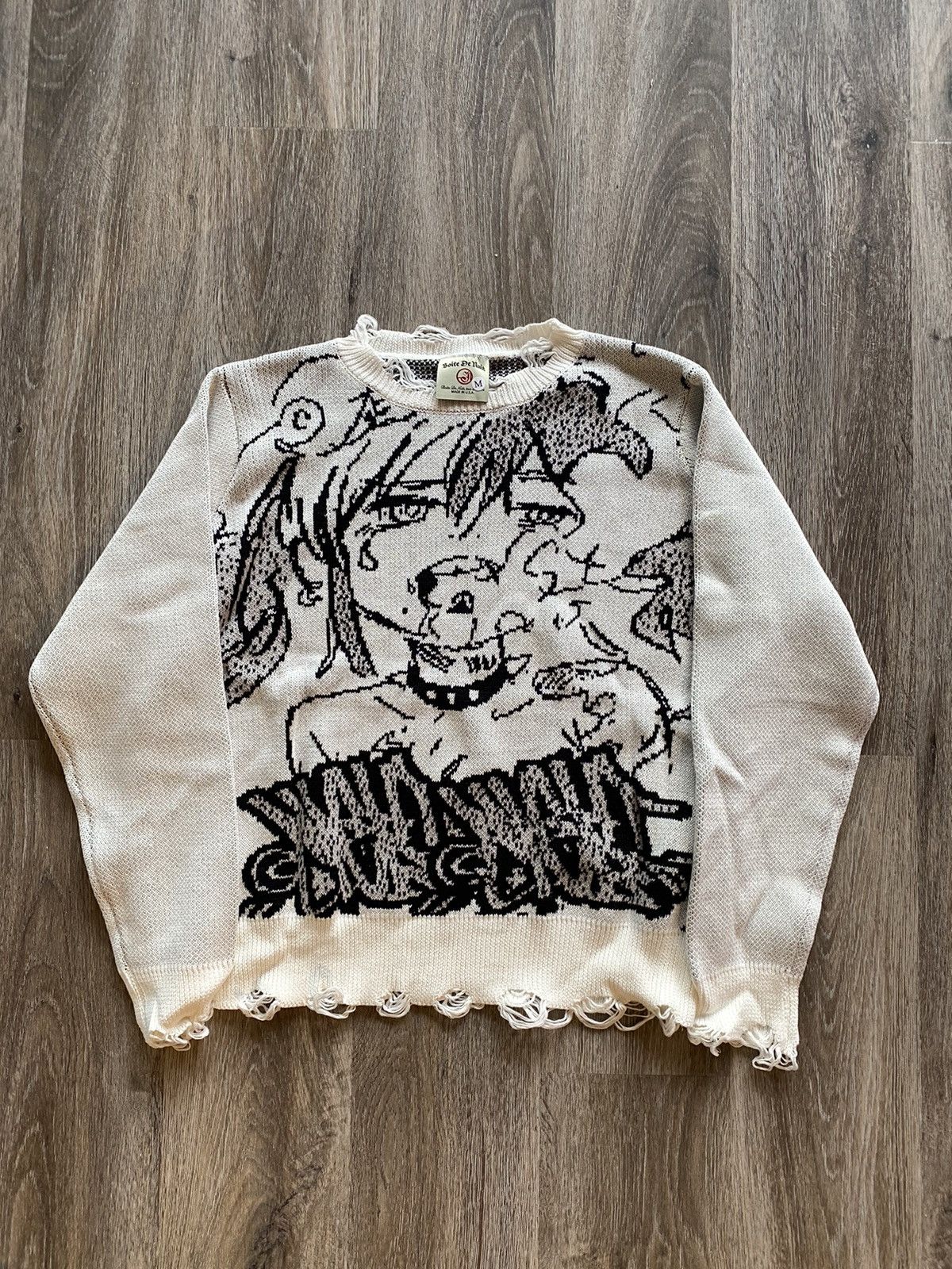 Japanese Brand Night Club Jun Inagawa Anime Knit Sweater | Grailed