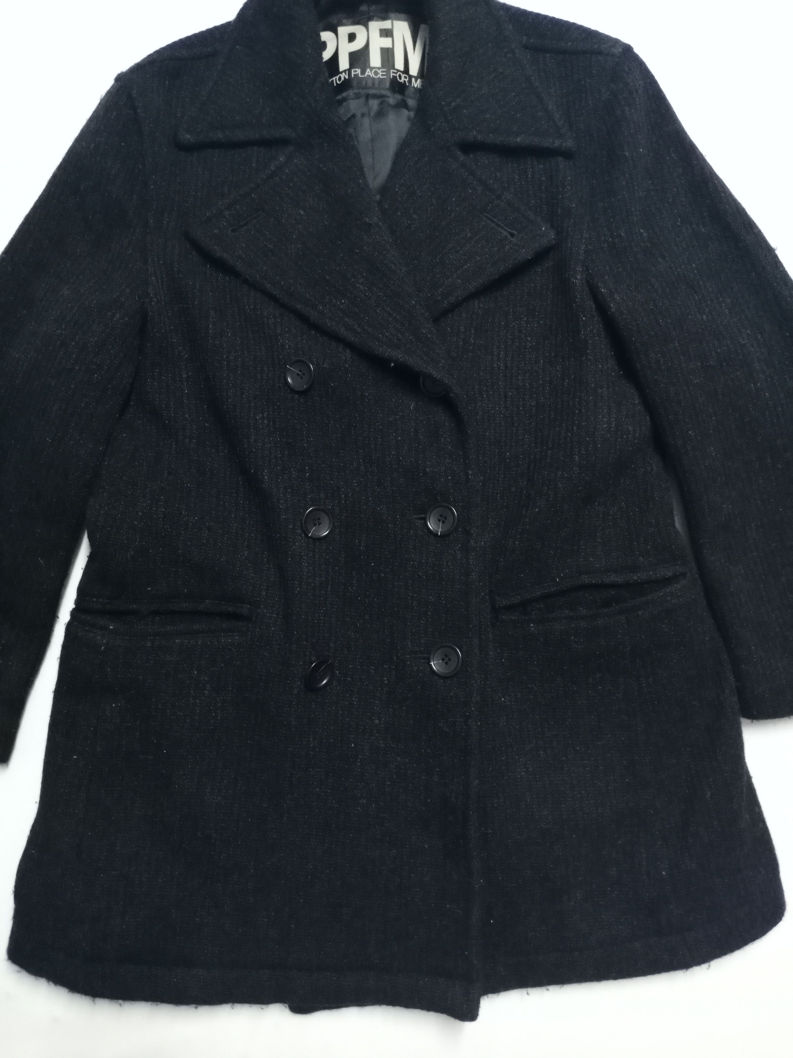 Japanese Brand × PPFM Rare! PPFM wool trench coat jacket Size US M / EU 48-50 / 2 - 8 Thumbnail