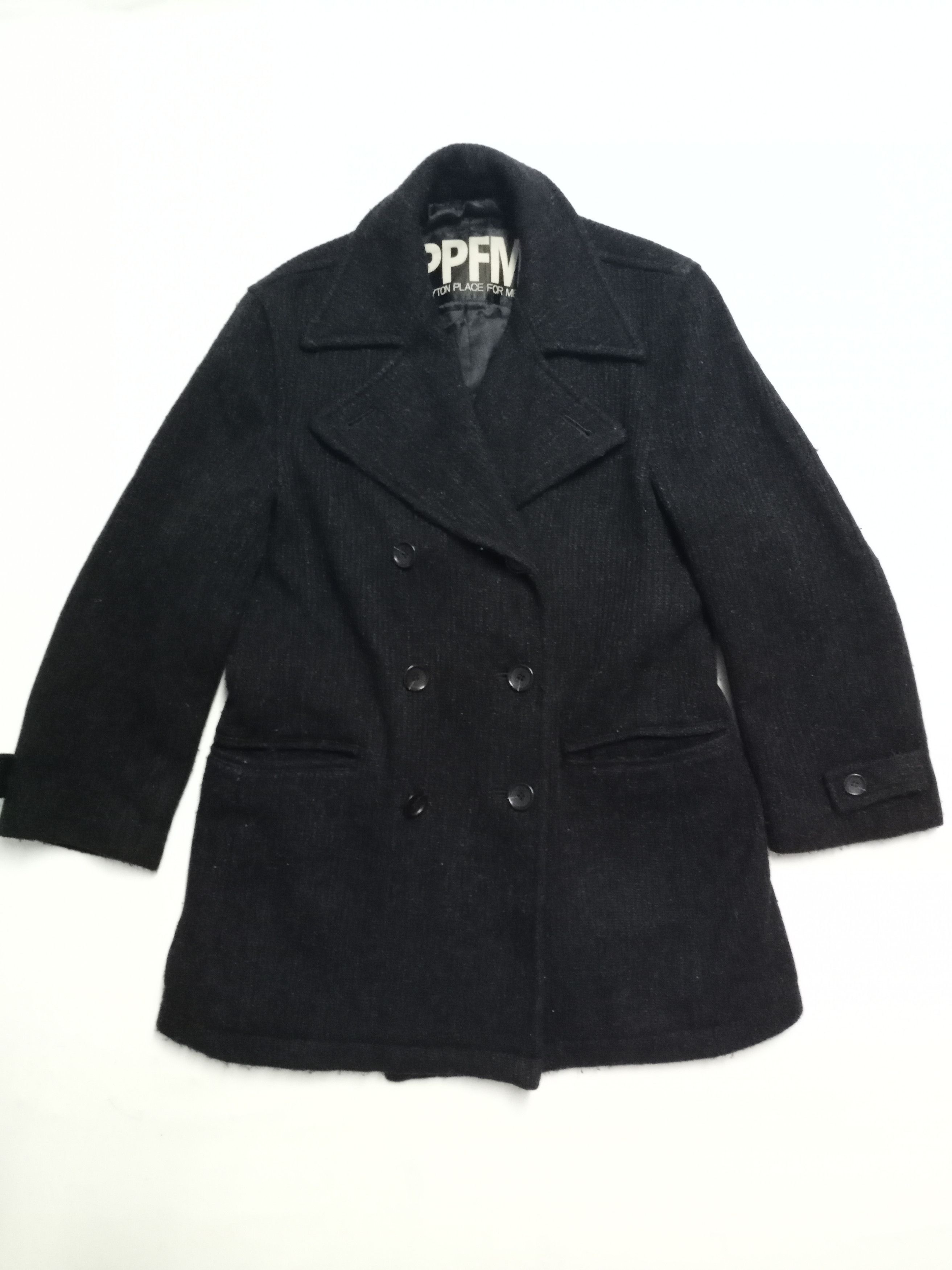 Rare! PPFM wool trench coat jacket