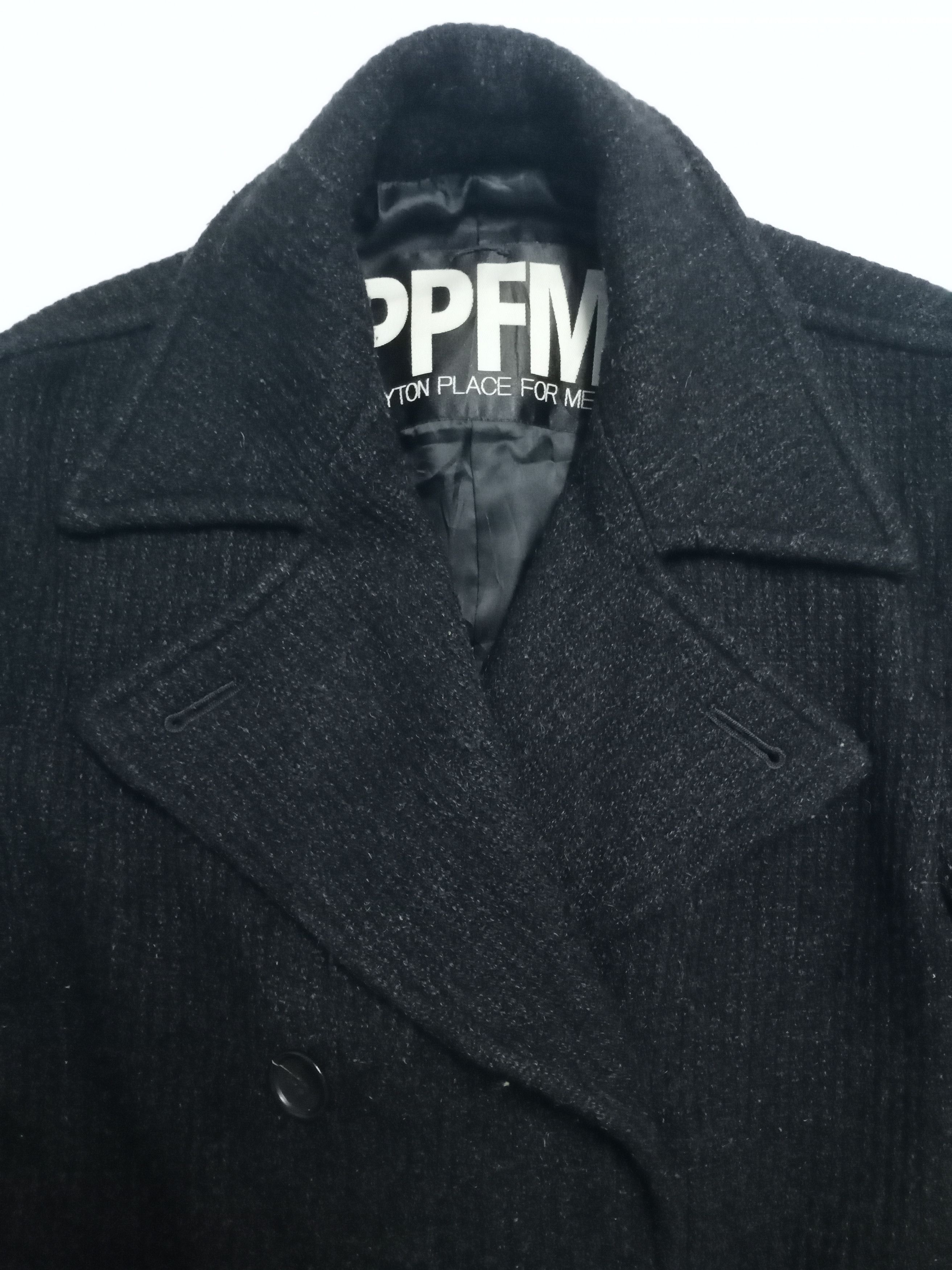 Japanese Brand × PPFM Rare! PPFM wool trench coat jacket Size US M / EU 48-50 / 2 - 5 Thumbnail